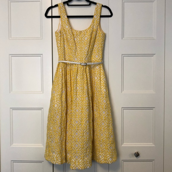 donna morgan yellow dress